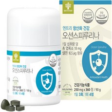 [살림의 왕] 오션스피루리나 5+1 6개월분 대만산 스피루리나 클로렐라 해조칼슘분말, 6박스, 360정