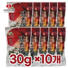 청산에 아몬드 김스낵 30g - 10팩, 10개