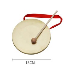 깽가리 세트 연습용 꽹가리 저소음 지름 중소음 사물놀이, 1개, 동징 15cm+징봉