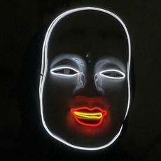 일본 가면 할로윈 물고기가면 파티 마스크 외계인 웃긴 동물, D. 빛나는 썬 지로