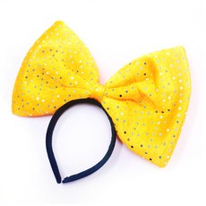 디오유엔 생일선물 머리띠 왕리본 대 옐로우