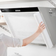 Jeepsaram 1+1 10m 4년사용 대용량 가스렌지 필터 청소 주방 후드 커버 교체, 1세트