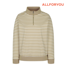올포유 여성 스트라이프 반집업 티셔츠 ALTHM7331509DH2319623
