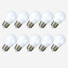 KS 시그마 LED 램프 전구 인치구 3W E26, 주광색, 10개