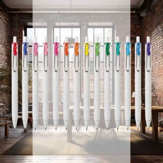 겔잉크 원 0.38mm 직장인 판촉물 필기구 가정 홍보물 수험생, 브라운블랙