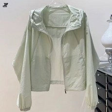 여성 여름 초경량 얇은 등산 런닝용 바람막이 자켓 루즈핏 여름 자외선차단 아웃도어 집업점퍼 트렌치코트 빅사이즈 바람막이