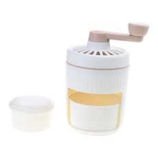 소형 얼음 분쇄기 수동 면도 제빙기 분쇄 제빙기 얼음 분쇄 기기 수동 얼음 분쇄 장치, 주황색