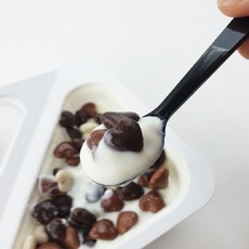 생활을그리다 8.5cm 개별포장 블랙 미니미니 스푼, 1개입, 200개