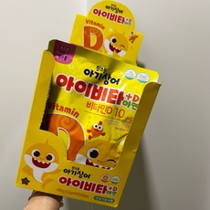 韓國鯊魚寶寶兒童維他命D糖果，可愛造型，美味好吃，促進骨骼發育，現貨供應, 1個, 鯊魚寶寶