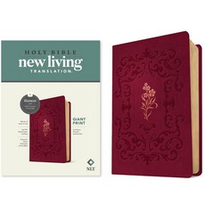 (영문도서) NLT Giant Print Bible Filament-Enabled Edition (Leatherlike Cranberry Flourish Red Letter) Imitation Leather, Tyndale House Publishers, English, 9781496482297