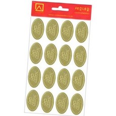 (다올) [세모네모] 1000 청첩장 견출지 10-810 4매 해피 / 33*18 - 개 (1개입)