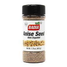 Badia 아니스 씨앗 49.6g(1.75온스) - 베이킹 요리 및 차용 통 씨앗 240506