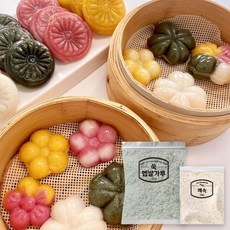 총각쓰떡 추석 컬러 초록색 송편만들기 키트 쑥, 1세트, 670g