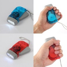 기타 LED 자가발전 비상용 손전등(2color), 1개
