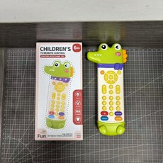 兒童仿真遙控器 聲光軟膠學習玩具 音樂益智TV遙控器, 1個, 鱷魚仿真遙控器