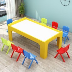 모래 테이블 놀이 어린이 장난감 상업용 대형 플레이테이블, 120 L60W 50 H  노랑