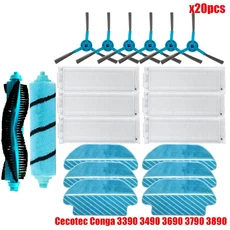 Cecotec Conga 용 메인 브러시 Hepa 필터 천 부품 3290 3390 3490 3590 3690 3790 3890 Ultra Titanium Vi, 22 set23