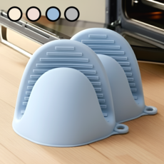 아르본드 고온차단 올실리콘 오븐장갑, 1세트, 블루