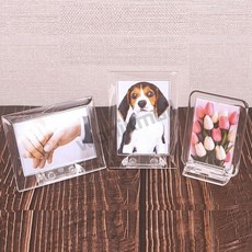 원익몰 투명 미니액자 작은액자, 가로, 1개