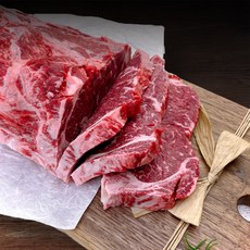 한우 1등급이상 소고기 등심 스테이크 300g 바베큐 홈파티 우시산한우 냉장 한성미트뱅크, 1개