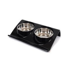 힐링 식탁 블랙 강아지 애견 개 밥 그릇 물 식기 급식기 강아지사료그릇 강아지식기 고양이식기 rds+5189Pn
