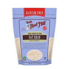 Bob's Red Mill 글루텐 프리 귀리 밀기울 473.2ml(16온스) (재밀봉 가능) (2팩), 454g