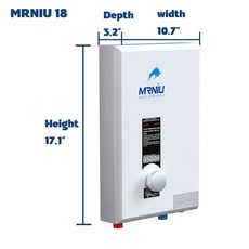 MR NIU 220V 240V 멀티 포인트 사용 욕실 호텔 전기 인스턴트 샤워 온수기 Tankless 목욕 히터 간헐천, 18000W