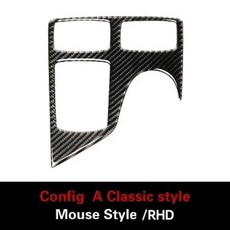 메르세데스-벤츠 GLEGLSMLGL 카본 인테리어 수정 센터 컨트롤 마우스 패널 스티커, 3) C