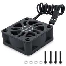 취미 듀얼 30mm 쿨링 팬 27000RPM RC 자동차 히트싱크를 금속 커버로 1/8 1/7 직경 40/42mm 브러시리스 모터(오렌지)로 능가하세요, 1 Pack 30mm Fan-black1, 1개