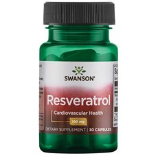 Swanson 斯旺森 白藜蘆醇膠囊 100mg, 30顆, 1罐