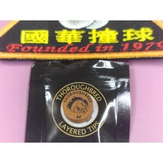 【國華撞球】美國 Thoroughbred Tips RH皮頭 六種等級可選 撞球桿專用 提升擊球控制, 1個, M