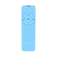 미니 MP3 플레이어 세련된 휴대용 스트립 스포츠 스포츠 무한 사운드 음악 미디어 지원 최대 32GB 마이크로 TF 카드, 파란색