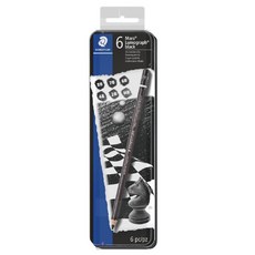 STAEDTLER 施德樓 Mars Lumograph Black 專業素描鉛筆組 - 6支入, 1個, 全館商品滿500元出貨(不含運費), N/A
