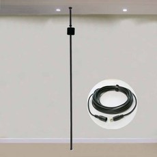 VR 베이스 스테이션 고정 지지대 텔레스코픽 폴 실내용, E. 무광 검은색 히든 라인 버전