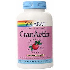 Solaray CranActin蔓越莓維他命素食膠囊, 180 件