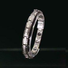 건강 건강에좋은자석팔찌 강력한자석팔찌 TA-S002 New 실버 사노피아 자석팔찌, M (19.3cm/23g), 1개