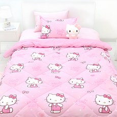 헬로키티 체리쉬 폰지 차렵이불 세트