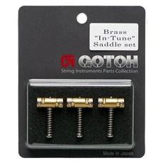 Gotoh 日本製 In Tune Brass Saddle 八度補償 黃銅 傳統 Telecaster 吉他弦鞍, 1個