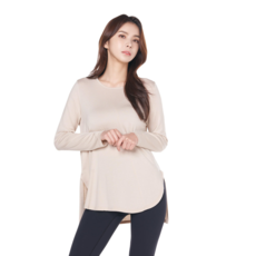 betterline 臀部遮蓋T恤皮拉提斯服裝遮蓋上衣莫代爾長袖