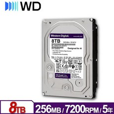WD 8TB 3.5吋 紫標 Pro 監控硬碟, WD8002PURP, 1GB