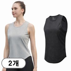 차쿠 1+1 여성 러닝 나시 메쉬 민소매 마라톤 조깅 달리기 나시 시원한 쿨 조끼