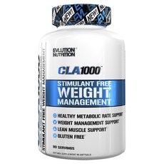EVLUTIONNUTRITION CLA體重管理軟膠囊 1000mg, 90顆, 1罐