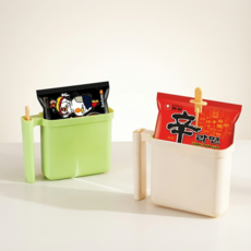 뽀글이 라면 거치대 휴대용 그릇 1+1 세트 포크 포함 여행용 필드용 등산용 면기 국내배송, 그린+아이보리, 2개