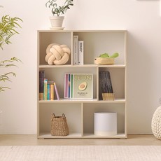 몬테소리 유아 교구정리 3단 큐브 교구장(80cm 4색) 유아용 아기 미니 책장, 캐럿