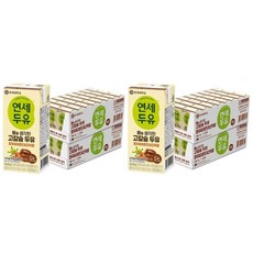 연세우유 연세두유 고칼슘 두유 호두 아몬드 180ml x 96팩, 96개