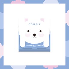 COMFIZ 嬰兒乾溼兩用巾 60抽, 1個, (平紋)嬰兒棉柔親膚乾濕兩用巾60抽