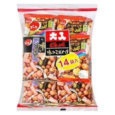 DENROKU 傳六 二色綜合豆果子 14袋入, 341.6g, 1袋