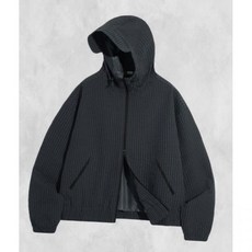 트릴리온 체크 패턴 후드 집업 윈드브레이커_네이비 블랙 276012