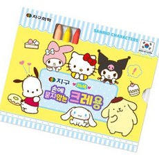 MP11 산리오캐릭터즈 손에 묻지않는 크레용 24색