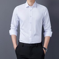 MEDOL SHOW 男生商務正裝冰絲免燙襯衫，輕薄透氣抗皺大尺碼